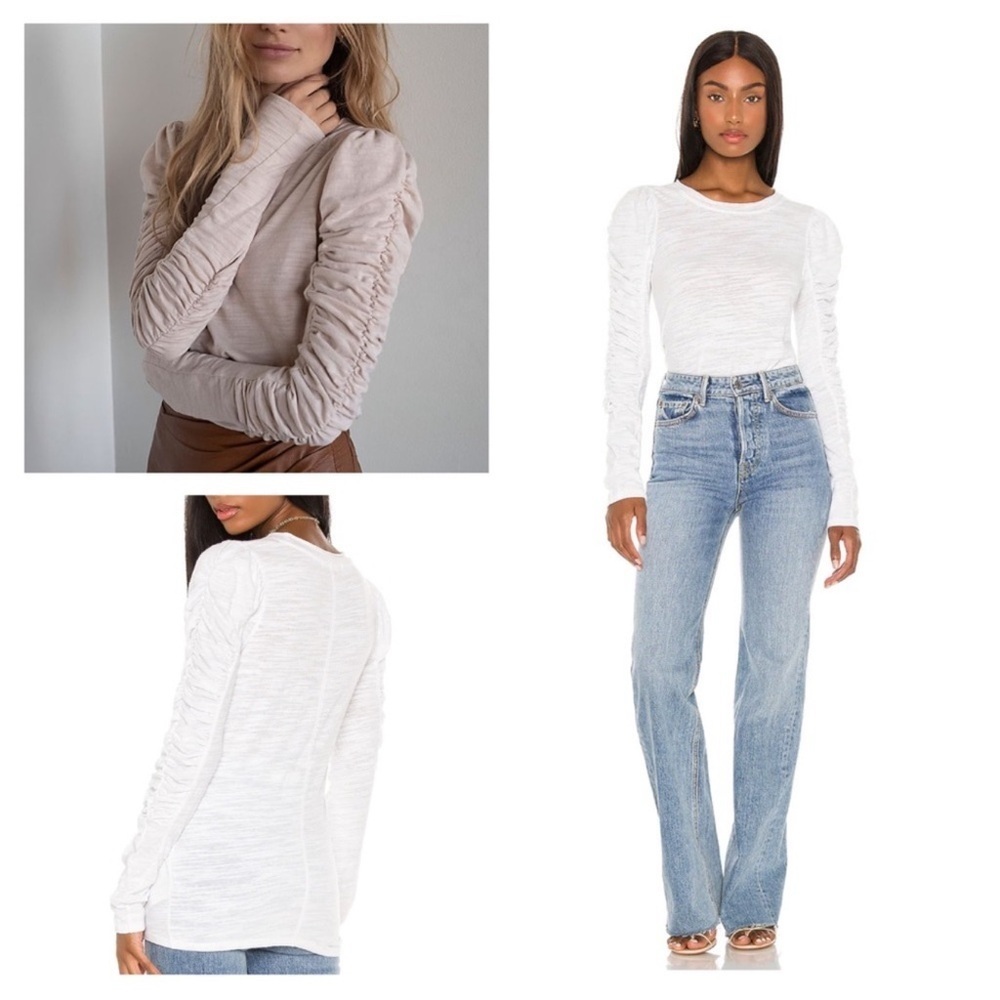 Free People Natasha Long Sleeve Tee Size Medium Alabaster White We The Free